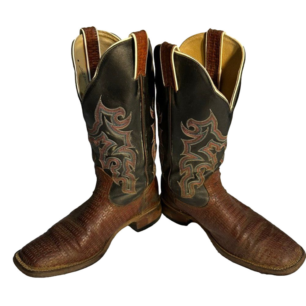 Boulet Cowboy girl Leather Boots Size 8C Women 10 Men’s